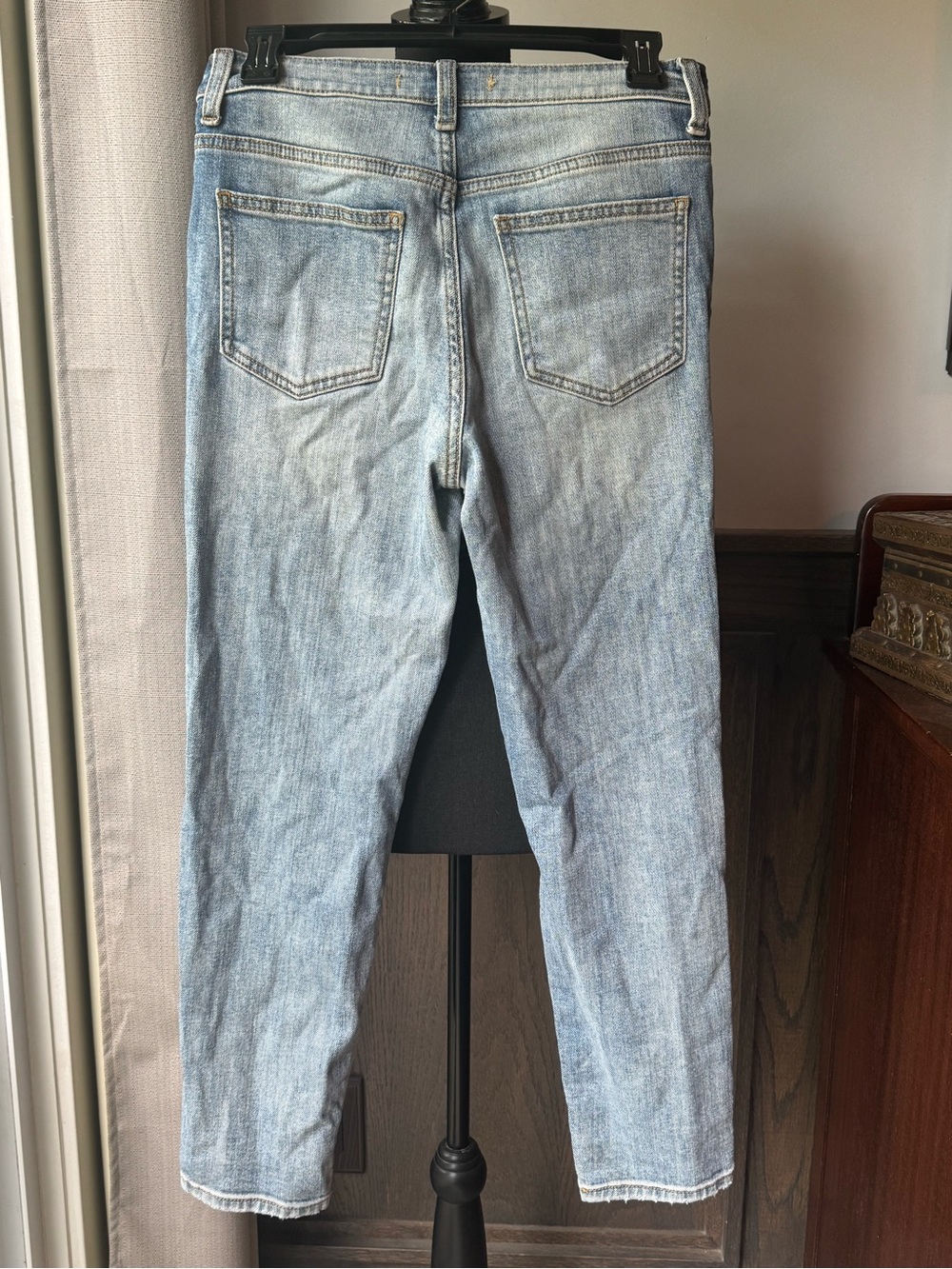 Willow + Root Distressed Denim Jeans Sz 27 - Picture 4 of 6